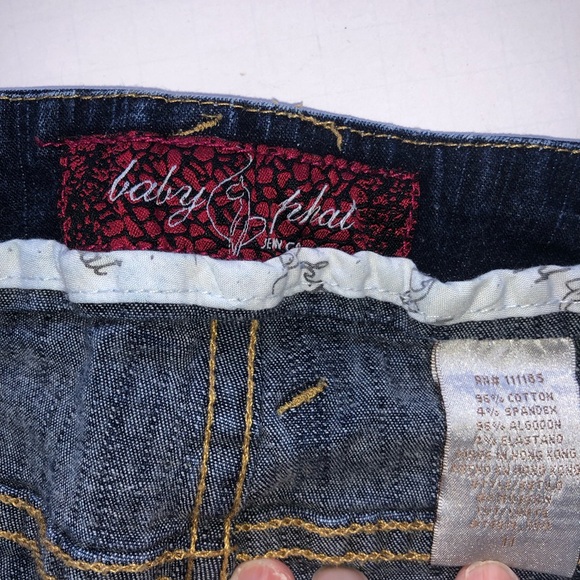 Baby phat ladies summer denim jean shorts size 11 - Picture 4 of 5